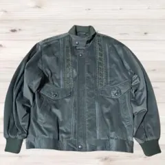 GIANNI VALENTINO フェイクスエード ケーブルニット切替 中綿　M