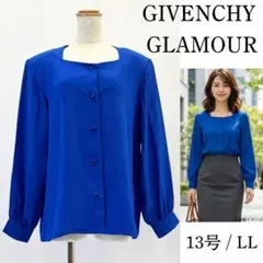 限定1点 GIVENCHY GLAMOUR ブラウス スクエア 青 13号 LLのサムネイル