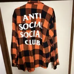 Anti Social Social Club ネルシャツ オレンジのサムネイル
