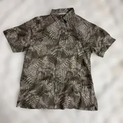 Eddie Bauer エディーバウアー 半袖シャツ ボタニカル柄 M