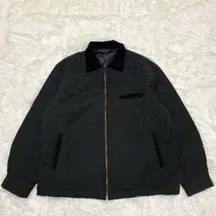 バックナンバー 中綿ブルゾン ジップアップ キルティングジャケット 黒　Ｍ