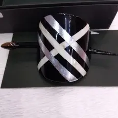 （値下げ中）水牛黒白かんざし　バレッタ　新品未使用　着物　おしゃれ