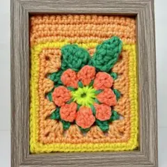 花モチーフ⭐︎アートフラワー⭐︎手編み⭐︎かぎ針編み⭐︎ハンドメイド