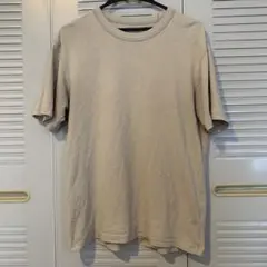 UNIQLO 無地 クルーネック Tシャツ ベージュ M