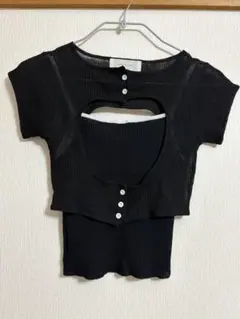 andmary elf button knit tops AM0255のサムネイル