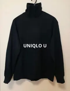 【UNIQLO U】タートルネックT (長袖・ネイビー)
