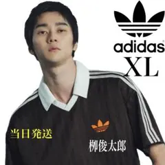 新品XL】アディダス　フットボールジャージ Tシャツ 半袖ブラウン⭐️当日発送⭐️