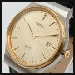 【稼働品】SEIKO セイコー★メンズ 腕時計 デイト クォーツ スピリット