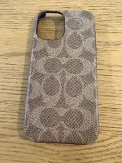 COACH iPhone16用ケース ブラウン