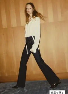 H&M フレアードハイデニム　34