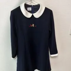 SARI　【新品未使用】ファミリア 長袖ワンピース ファミリア 長袖ワンピース ♡familiar♡長袖ワンピース♡100