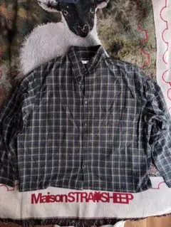 ZARA グリーン系チェック 長袖シャツ