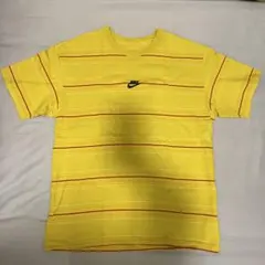 Nike イエロー ストライプ Tシャツ