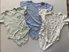ベビー80短袖ボディスーツ 3枚セット