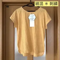 しまむら◆アッシュ・イデアルのWAZAシリーズ◆半袖Tシャツ・カットソー◆刺繍のサムネイル