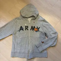 miraco ミラコ　パーカー　スウェット　ARMY アーミー Mのサムネイル
