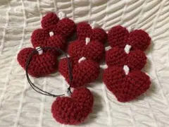 10個セット　トリミングチョーカー　ハート