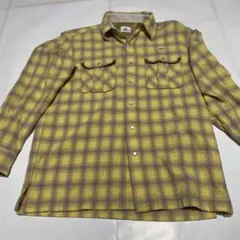 LACOSTE イエローチェック ネルシャツ サイズ: 3
