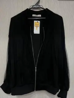 ブラックシースルージャンパー