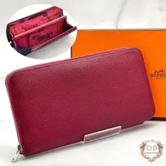 美品✨】エルメス アザップ シルクイン ロング アプリコット Q刻印 