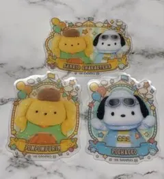 サンリオキャラクターズ　キラぷるステッカー　ポムポムプリン　ポチャッコ