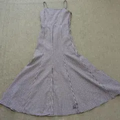 GRL ギンガムチェックマーメイドワンピース
