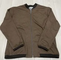 グローバルワーク ジャケットL ブラウン　チェック　ライトアウター