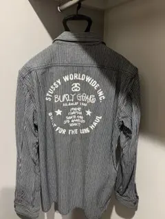 STUSSY デニムシャツ XL ロゴプリント - メルカリ