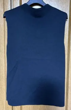 UNITED ARROWS ノースリーブニット 黒 ブラック シルク混のサムネイル