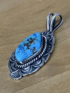 希少❗️極美品】 Etta Enditoターコイズ ナバホ族 ペンダント トップ 