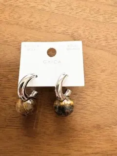 【3COINS】CHICA ストーンボールメタルピアス