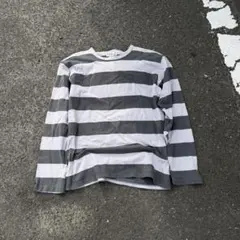 90s Agnes b homme parisアニエスベー　ボーダーロンT