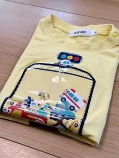 SLAP SLIP イエロー 車 Tシャツ 90cm