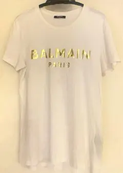 BALMAIN PARIS ロゴ Tシャツ ホワイト XLクリーニング済 | Mercari