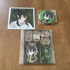 ツイステ マレウス ましコレ プラチナジャケット 缶バッジ ペンスタンド