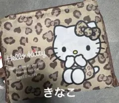 新品　ギャルキティ　日焼けキティ　エコバッグ　買い物バッグ　ヒョウ柄　しまむら