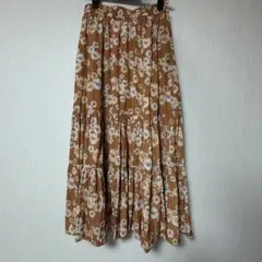 新品未使用　UNIQLO ユニクロ　ポール&ジョー　ロングスカートプリーツ花柄M