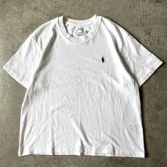 現行 ポロラルフローレン Tシャツ ホワイト L 厚手のサムネイル