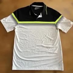 Nike Golf DRI-FIT ポロシャツ 黒/白/蛍光イエロー