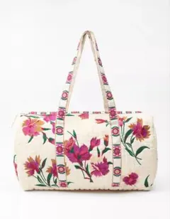 ZARA 花柄刺繍　キルティングバッグ