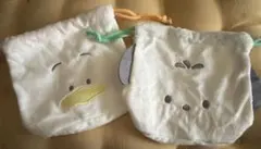 はぴだんぶい ふわふわフェイス巾着