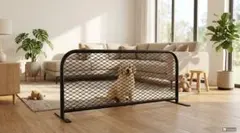 ワンちゃんの脱走防止に自立式 ペットバリケード 1200×500 ワンちゃんの脱走防止に自立式 ペットバリケード 1200×500 - メルカリ