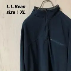 L.L.Bean ネイビー ハーフジップ フリース サイズXL