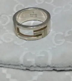 超美品】GUCCI グッチ オールド リング 指輪 Gリング スクエア 11号