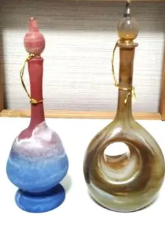 イスラエルガラス　香油瓶　2点