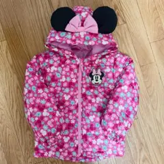 コストコ購入ミニーマウス耳付きダウンコート