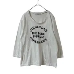 T637 サニーレーベル　アーバンリサーチ　ロゴTシャツ　七分袖　ロンＴ　白