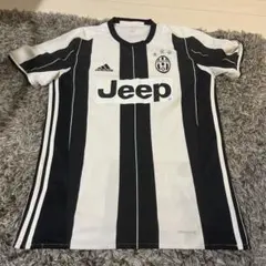 Juventus adidas シャツ 白黒 ストライプ