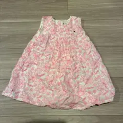 〈新品タグ付き〉トミーヒルフィガー 80花柄ワンピース パンツ付き