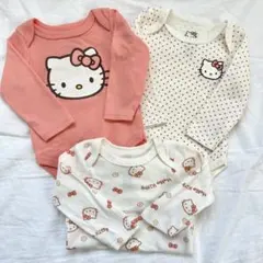 Hello Kitty ロンパース 3点セット 6M